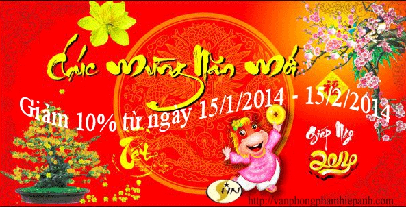 Khuyến mại Chúc mừng năm mới 2014