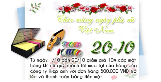 Khuyến mại 20/10